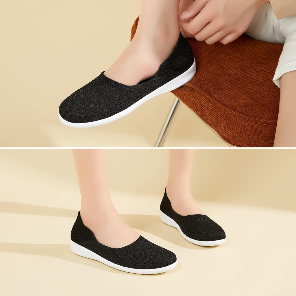 hash bubbie Womens Slip on Shoes Comfortable Flats Shoes Dress Shoes Tennis Shoes Work Nurse Casual Sneakers