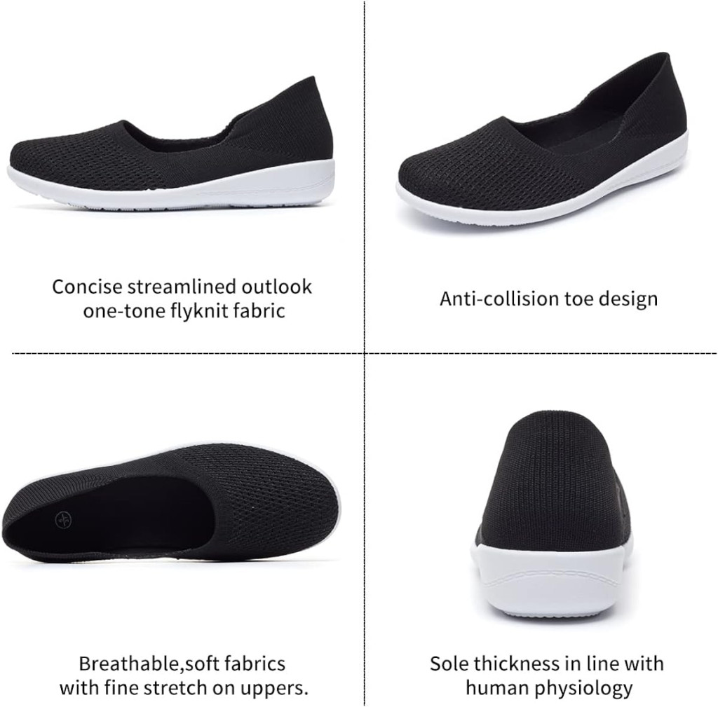 hash bubbie Womens Slip on Shoes Comfortable Flats Shoes Dress Shoes Tennis Shoes Work Nurse Casual Sneakers