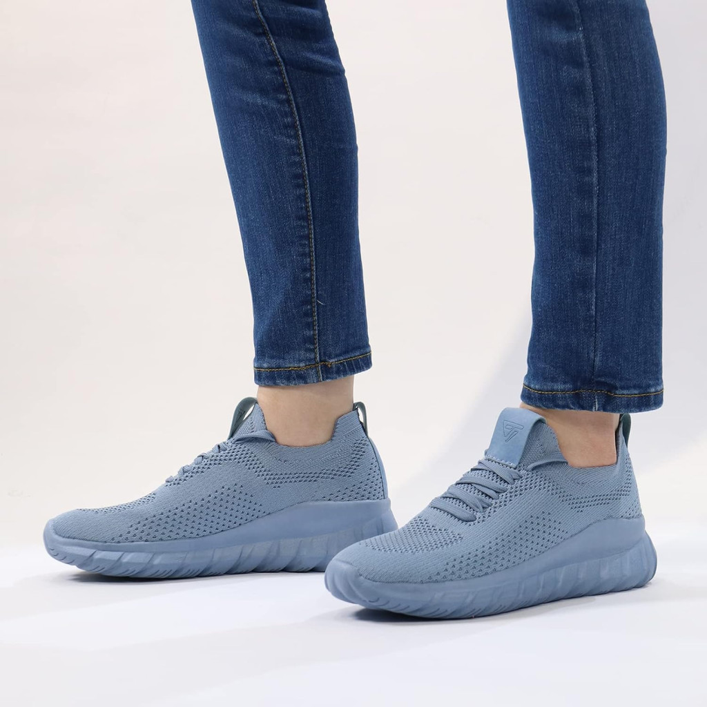 JABASIC Women Casual Slip On Loafers Breathable Knit Walking Shoes Lightweight Sneakers
