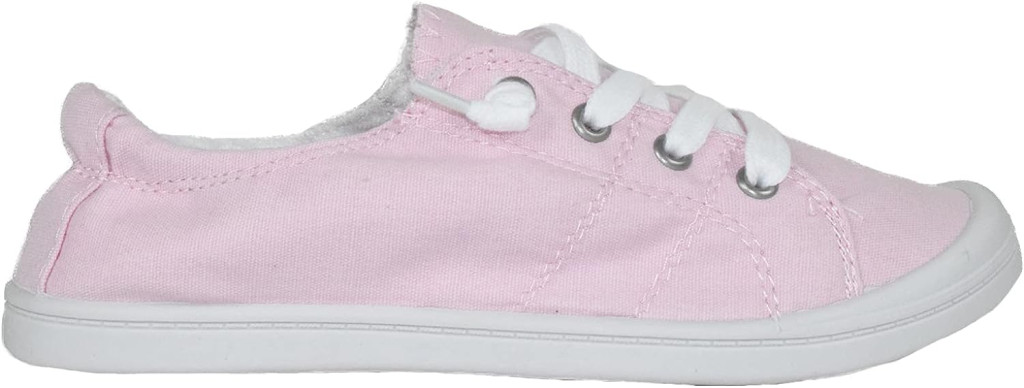 Soda Flat Women Shoes Linen Canvas Slip On Sneakers Lace Up Style Loafers Zig-S
