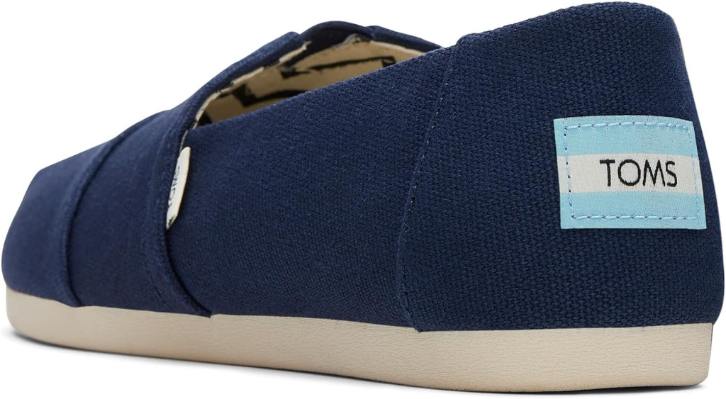 TOMS Womens Alpargata Recycled Cotton Canvas Loafer Flat