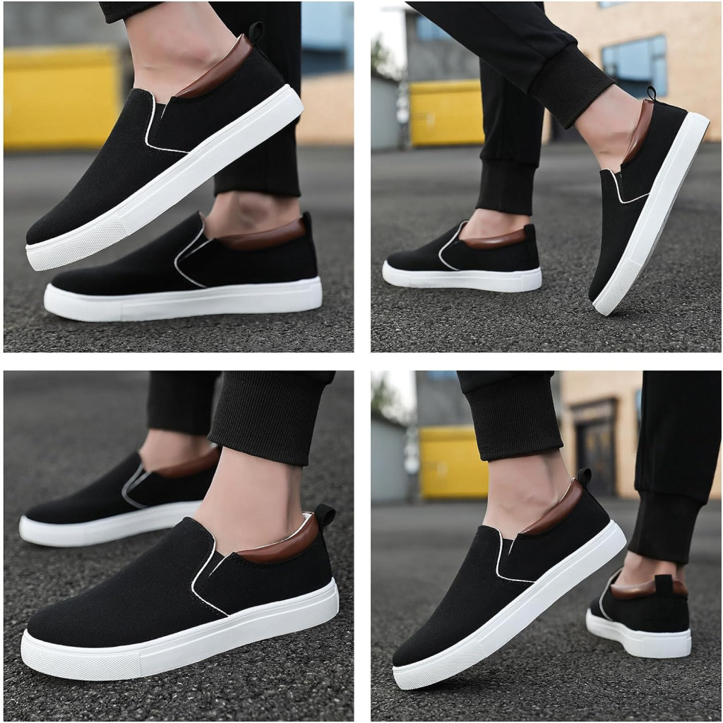 Unybwonn MenWomens Slip on Sneakers,Casual Canvas Sneakers,Loafers Casual Shoes for Women Comfortable and Breathable Shoes