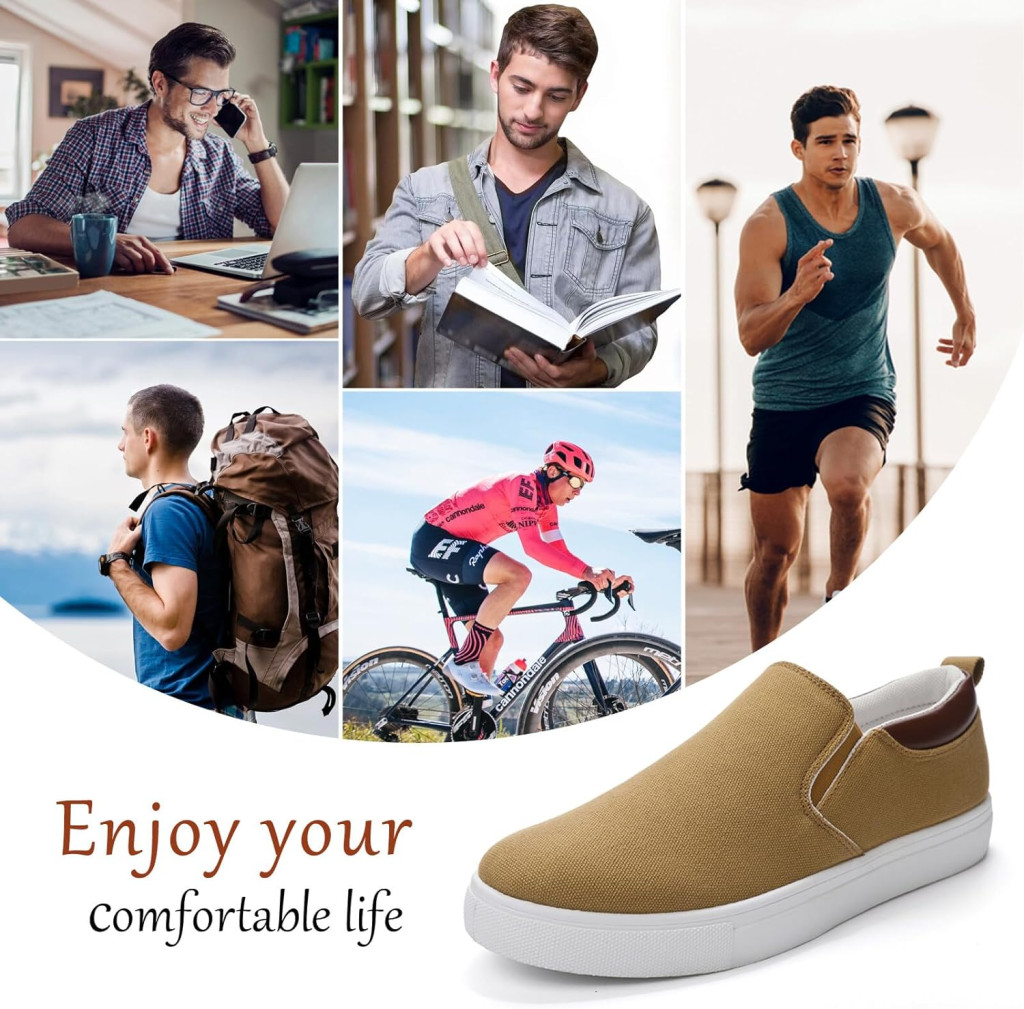 Unybwonn MenWomens Slip on Sneakers,Casual Canvas Sneakers,Loafers Casual Shoes for Women Comfortable and Breathable Shoes