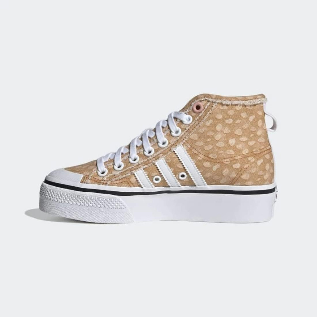 adidas Originals Womens Nizza x Disney Bambi High Top Platform Lace-up Sneaker