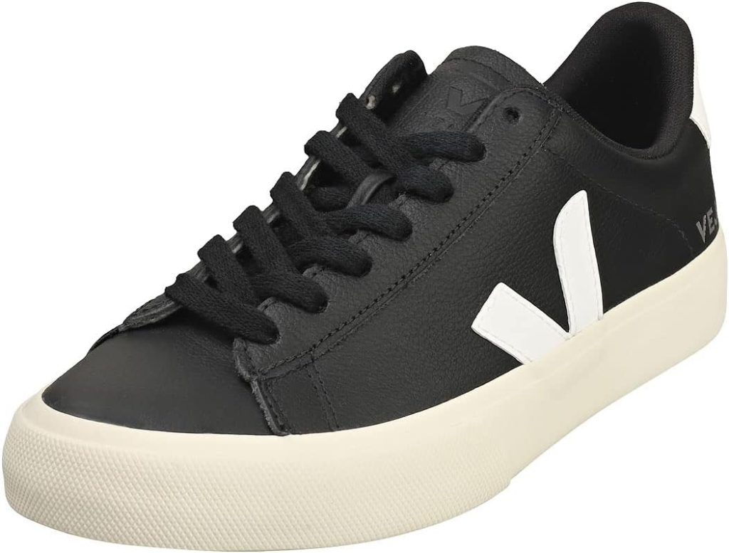 Veja Campo Chromefree Womens Trainers Black/White (910)