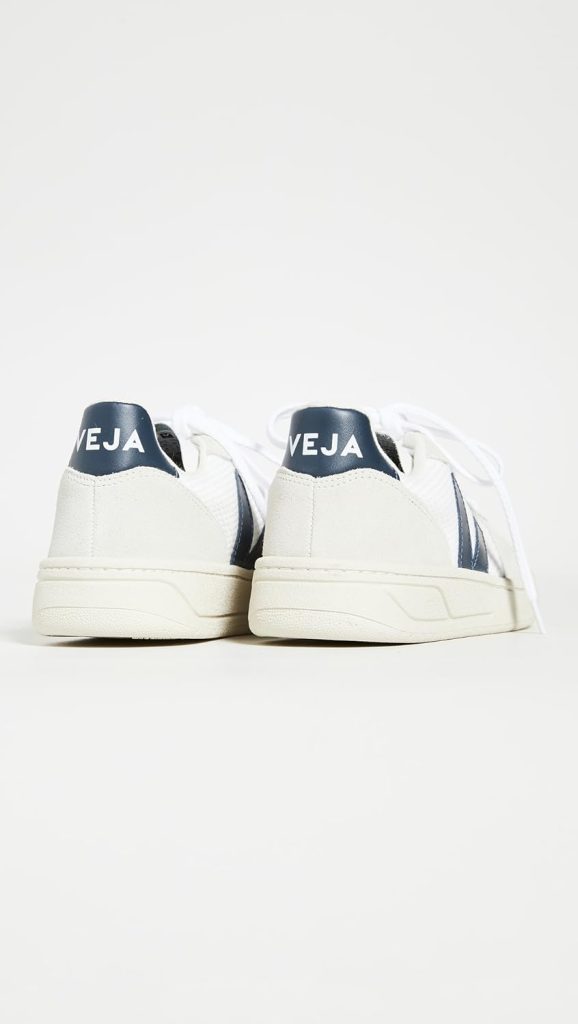 Veja Womens V-10 Sneakers, White/Nautico, 10 Medium US