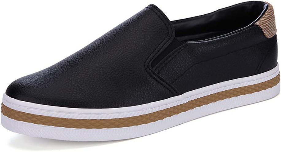 Womens Fashion Slip on Shoes Casual Low-Top Sneakers Flat Walking Loafer Shoes