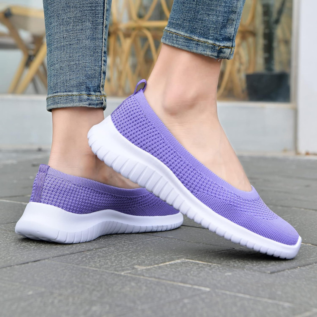 Zuwoigo Womens Slip On Loafers Lightweight Breathable Casual Walking Shoes