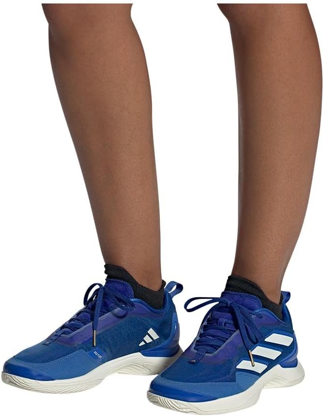 adidas Women`s Avacourt Tennis Shoes Bright Royal and White