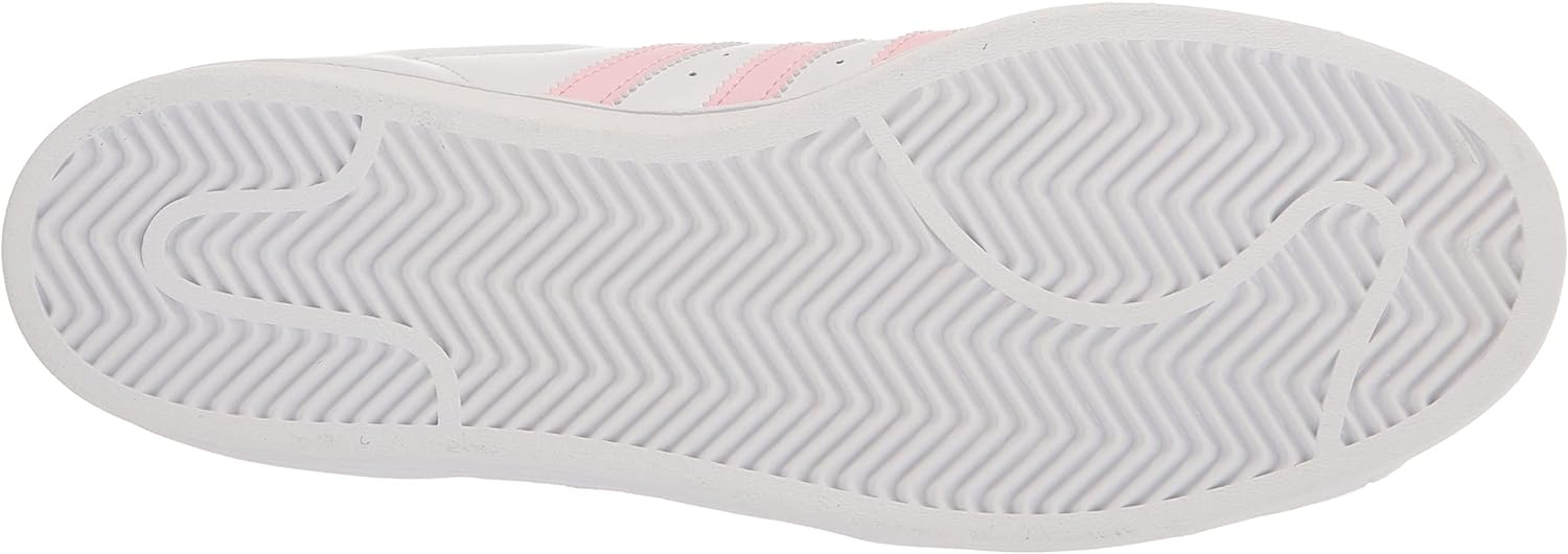 adidas Womens Superstar Sneaker, White/Clear Pink/Pulse Magenta, 6.5 Narrow