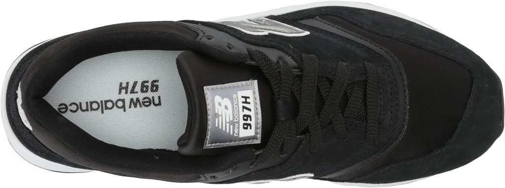 New Balance Womens 997H V1 Sneaker, Black/White, 6