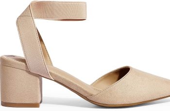 DREAM PAIRS ANNEE Pointed Toe Low Chunky Heels Pump Shoes Review