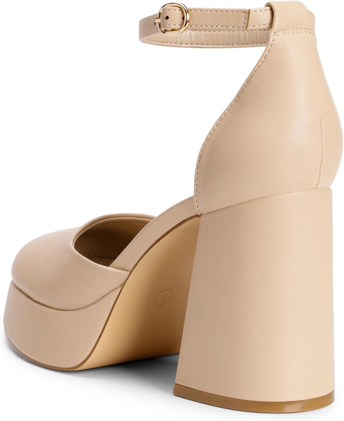 DREAM PAIRS Womens Chunky Platform High Heels Closed Toe Block Ankle Strap Dress Wedding Party Pumps Shoes