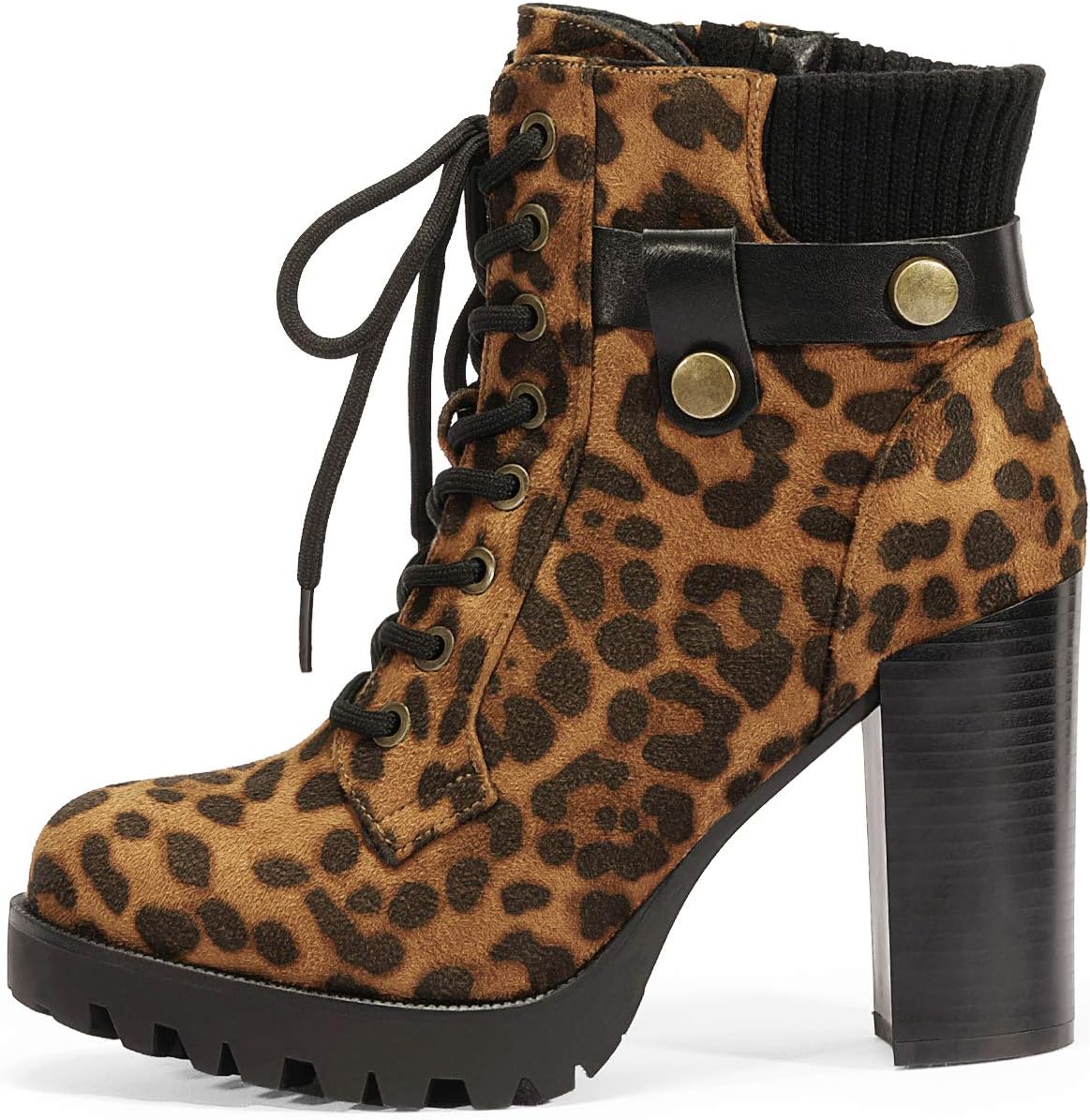 DREAM PAIRS Womens Fashion Ankle Boots - Chunky High Heel Booties