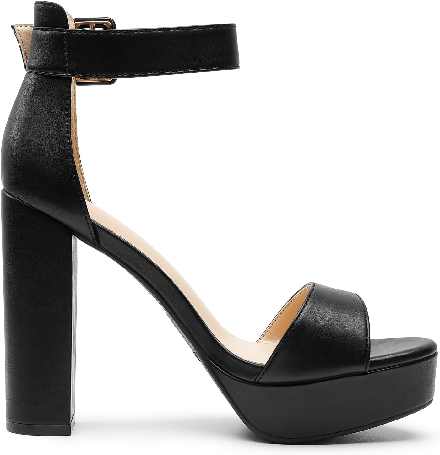 DREAM PAIRS Womens Hi-Lo High Heel Platform Pump Sandals