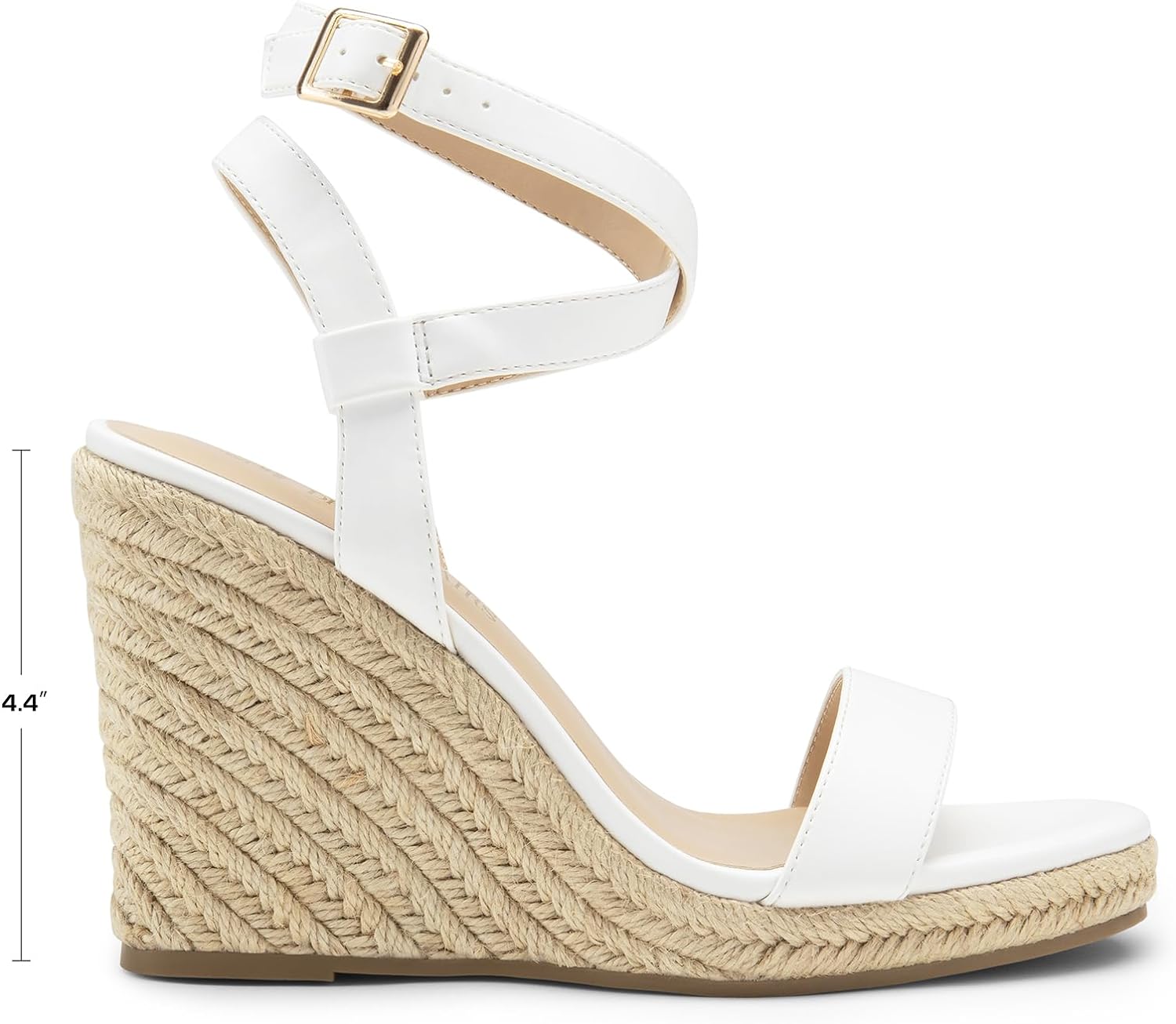 DREAM PAIRS Womens Open Toe Espadrilles Dressy Platform Sandals Buckle Ankle Strap Stylish Wedges Sandals