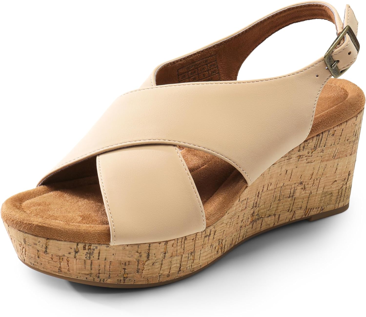DREAM PAIRS Womens Platform Wedge Sandals Comfortable Ankle Strap Sandals for Women Casual Dressy Summer