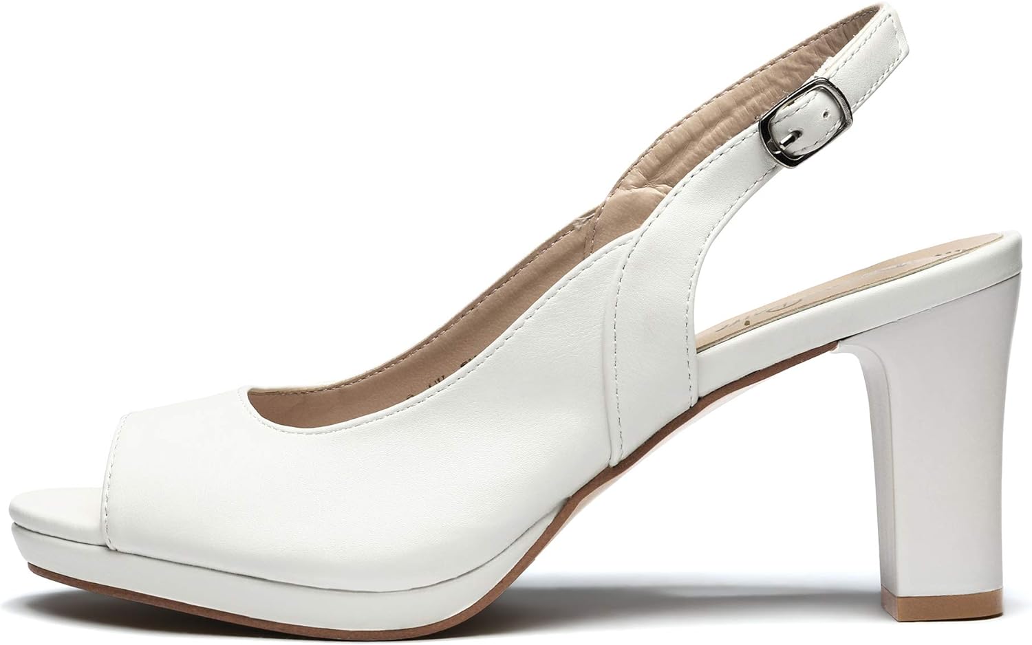 DREAM PAIRS Women’s Sexy High Chunky Heels Peep Toe Platform Block Slingback Dress Pumps Shoes