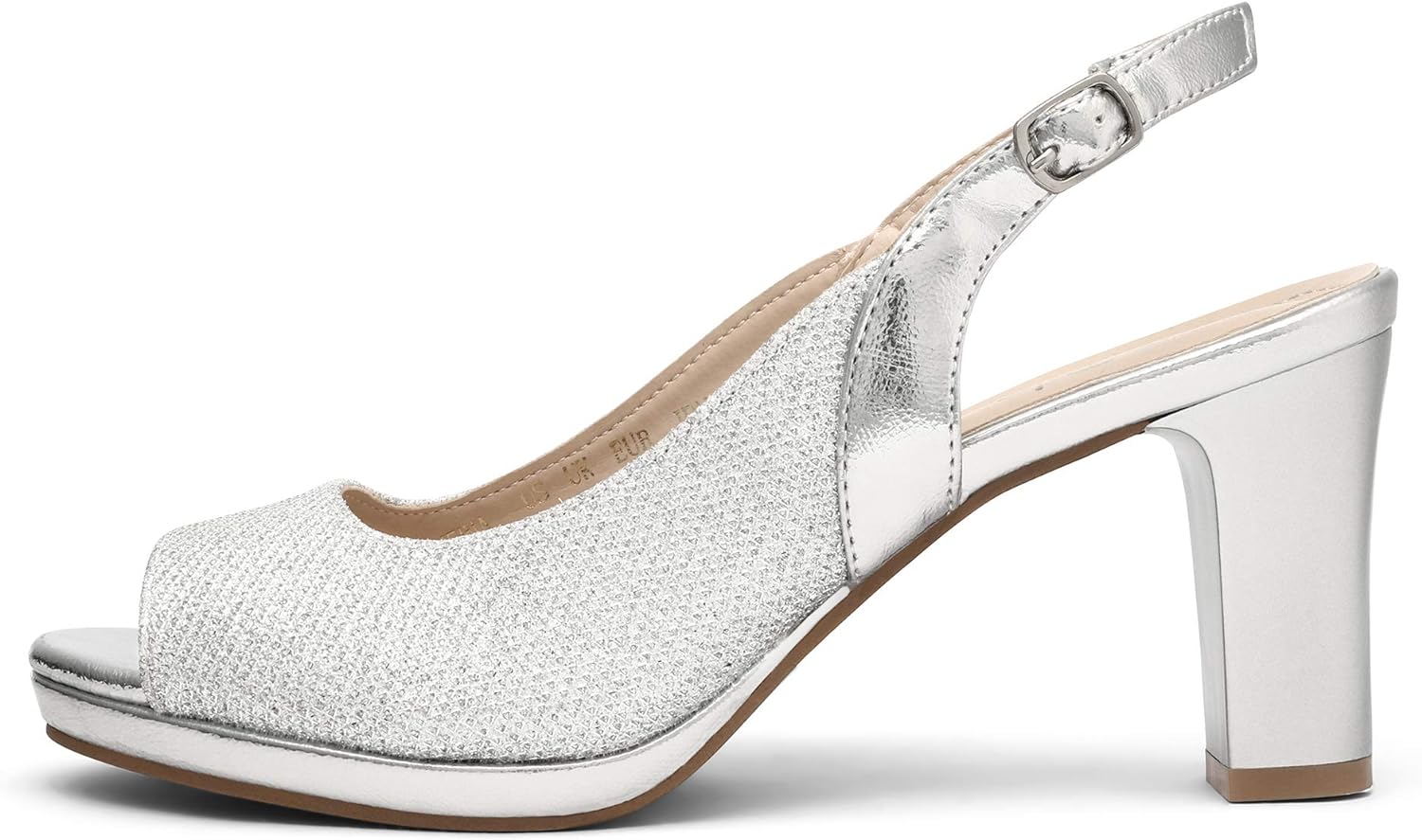 DREAM PAIRS Women’s Sexy High Chunky Heels Peep Toe Platform Block Slingback Dress Pumps Shoes