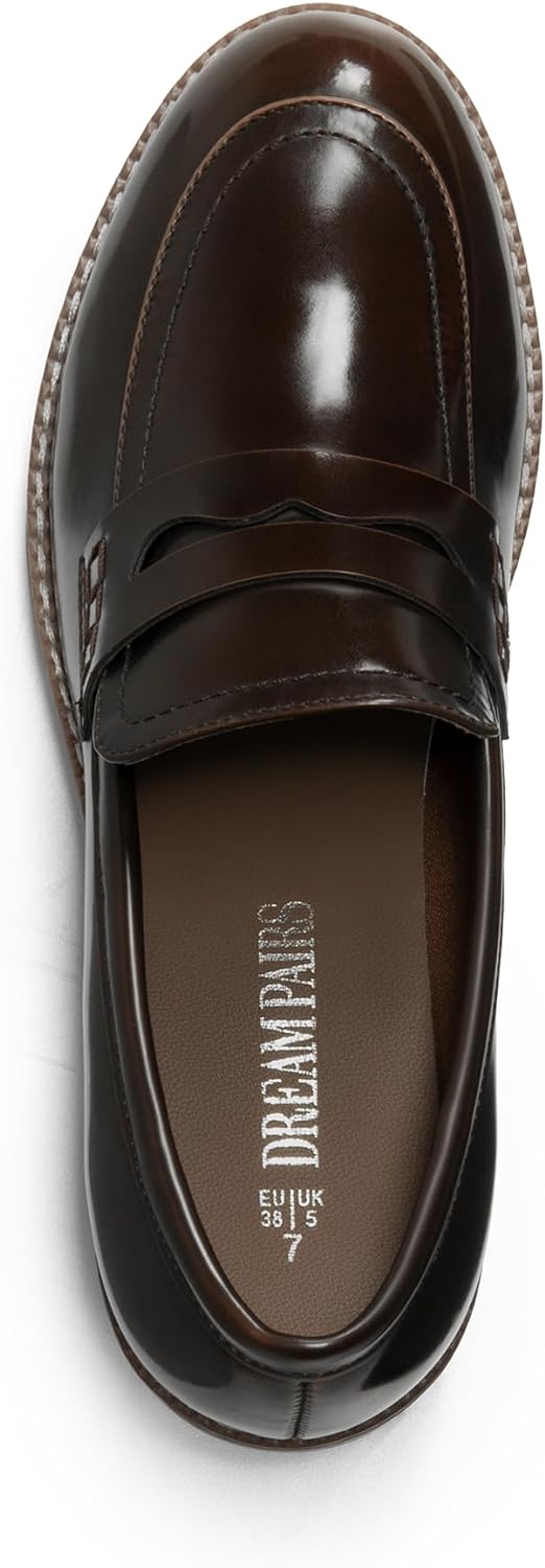 DREAM PAIRS Womens Slip on Fashion Wokr Dress Loafers