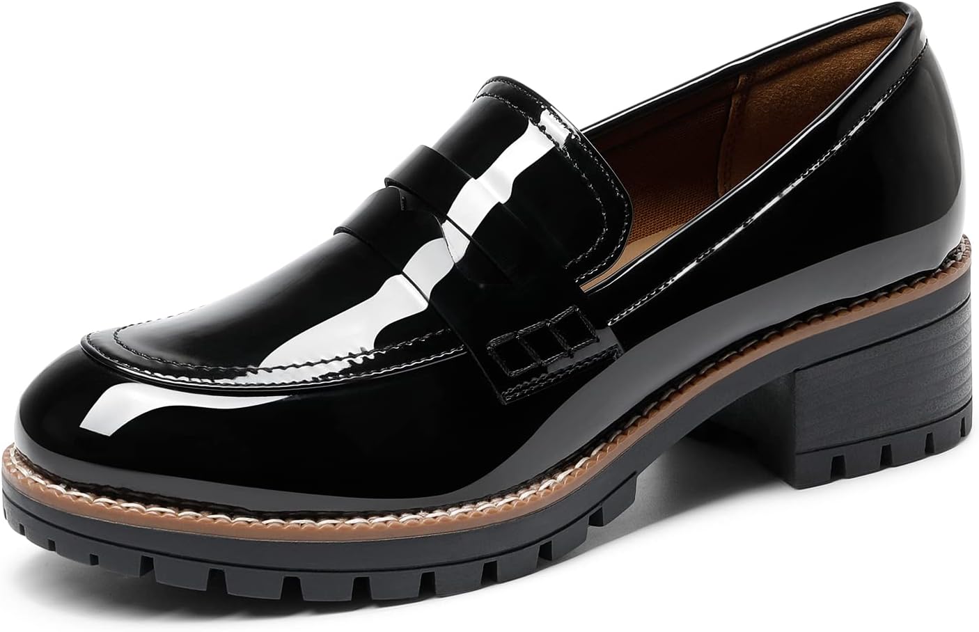 DREAM PAIRS Womens Slip on Fashion Wokr Dress Loafers