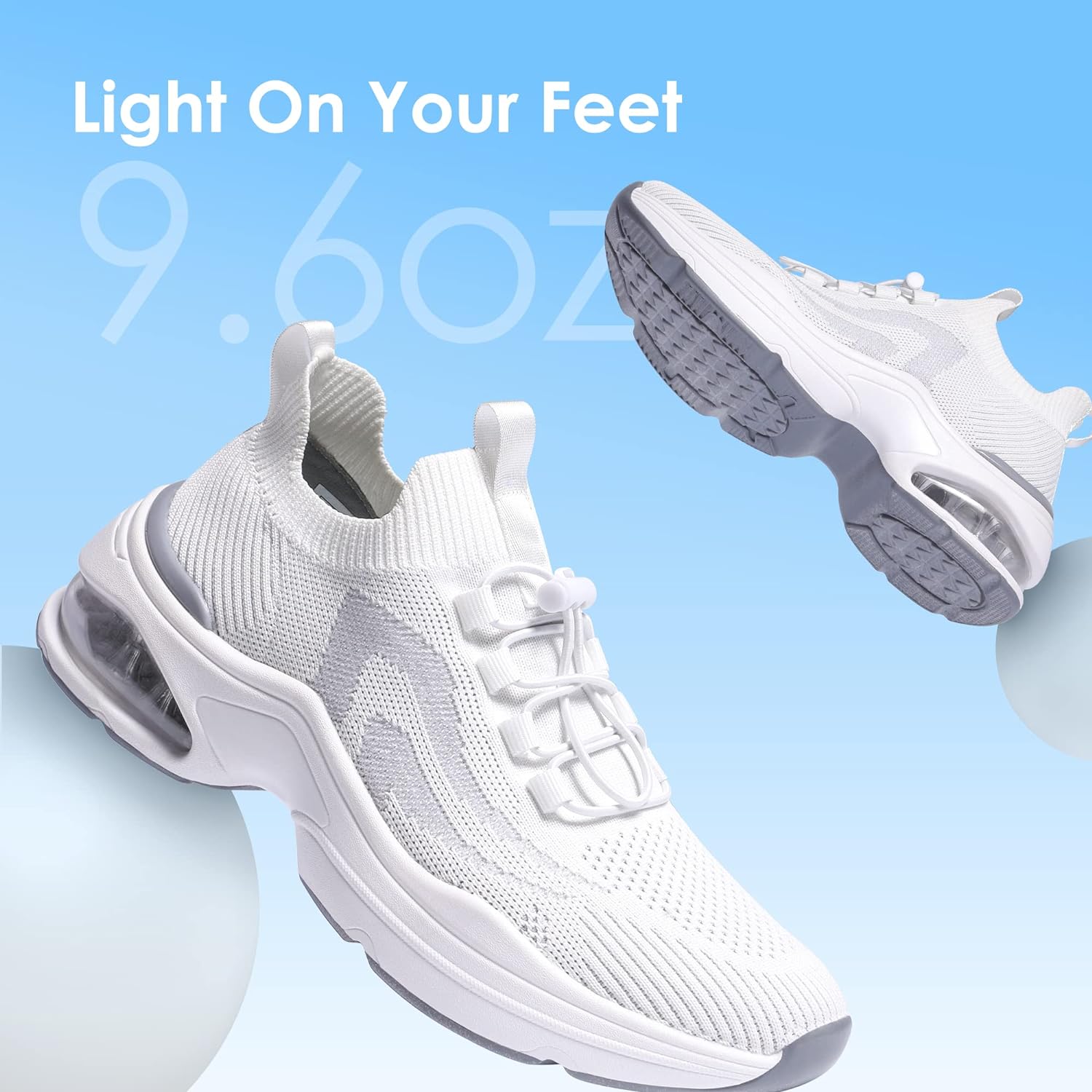 DREAM PAIRS Womens Walking Sneakers, Slip-on Air Cushion Slip Resistant Tennis Casual Gym Workout Chas Nurse Restaurant Work Shoes