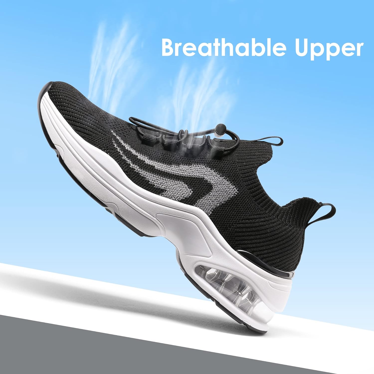 DREAM PAIRS Womens Walking Sneakers, Slip-on Air Cushion Slip Resistant Tennis Casual Gym Workout Chas Nurse Restaurant Work Shoes