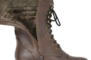 DREAM PAIRS Women’s Winter Lace up Mid Calf Combat Riding Military Boots review