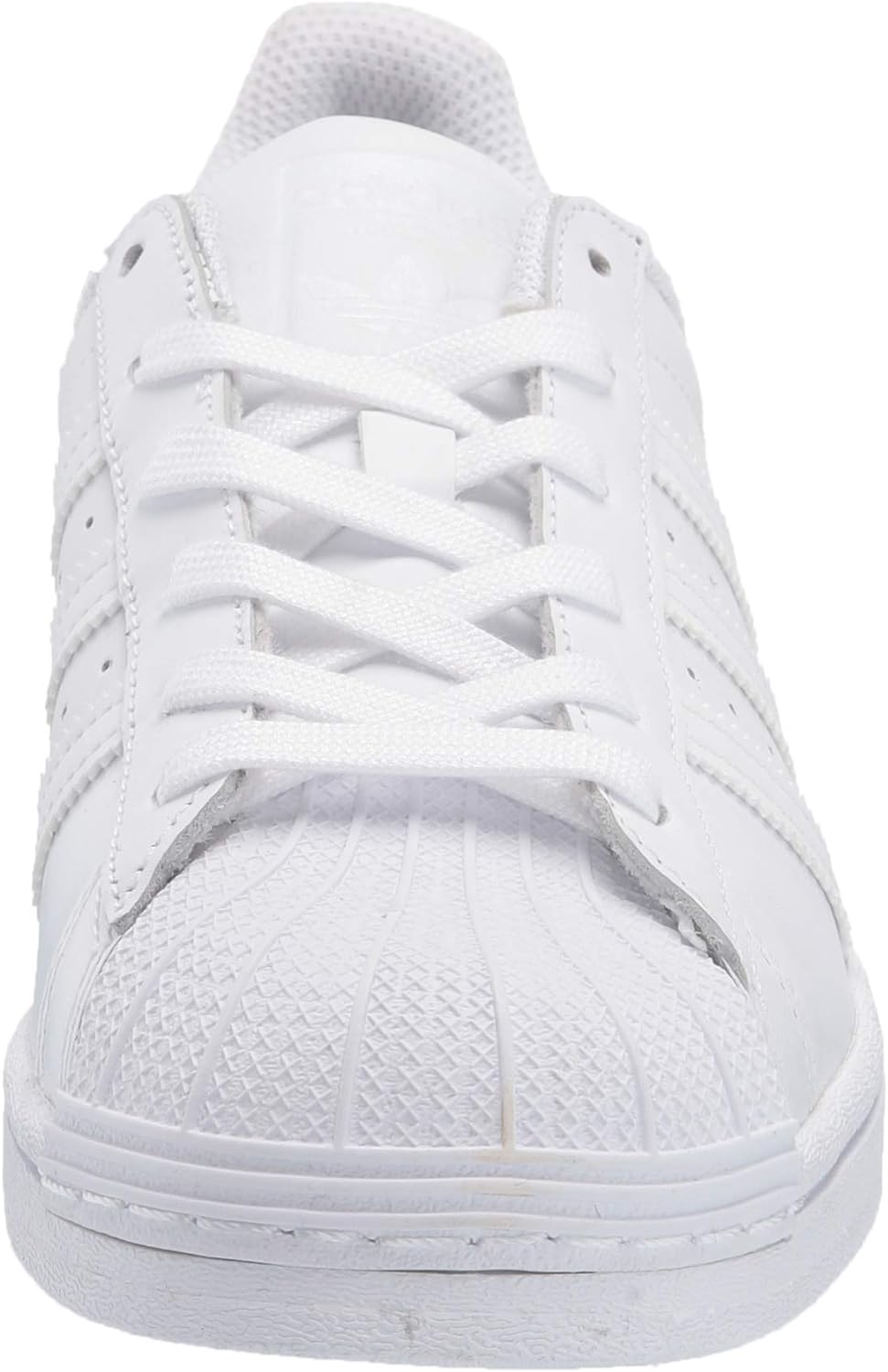 adidas Womens Superstar Sneaker, White/White/White, 7