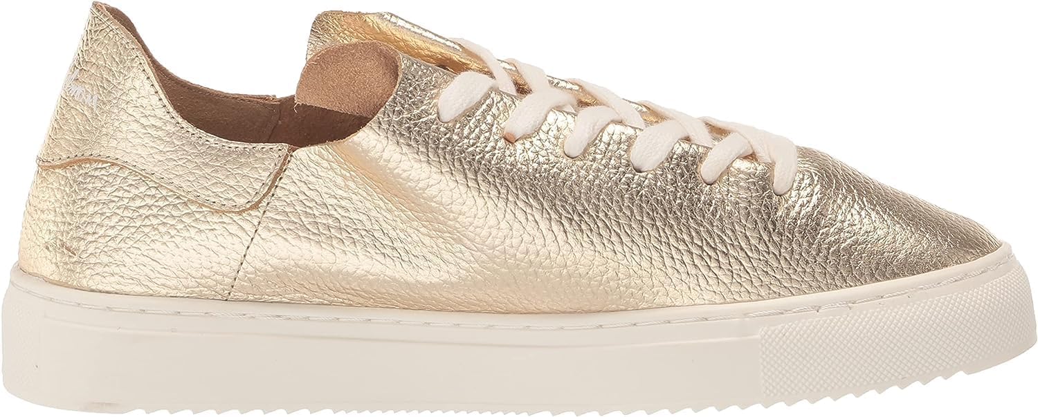 Sam Edelman Womens Poppy Sneaker Gold Leather 13M