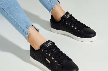 LUCKY STEP Glitter Sneakers Lace up Review
