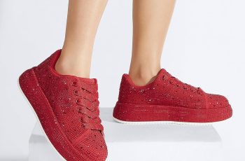 Women Platform Sparkly Sneakers Review