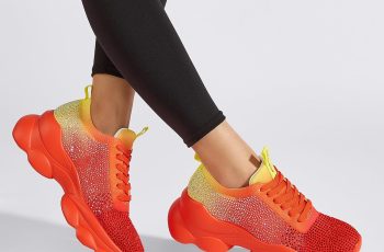LUCKY STEP Women’s Chunky Rhinestone Sneaker review