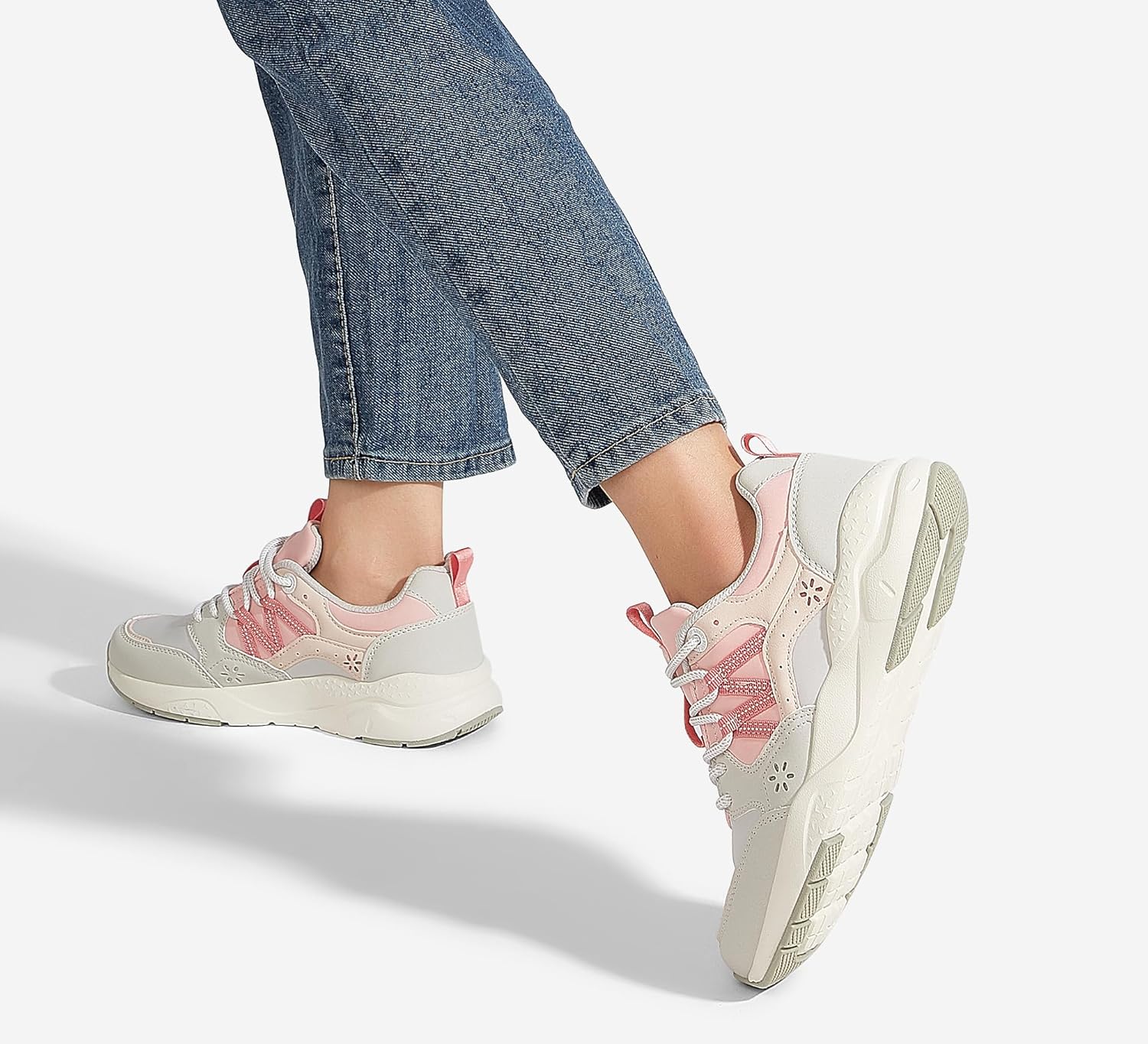 LUCKY STEP Womens Platform Fashion Sneakers Classic Casual Walking Shoes Running Trendy Travel Tennis Colorful Footwear