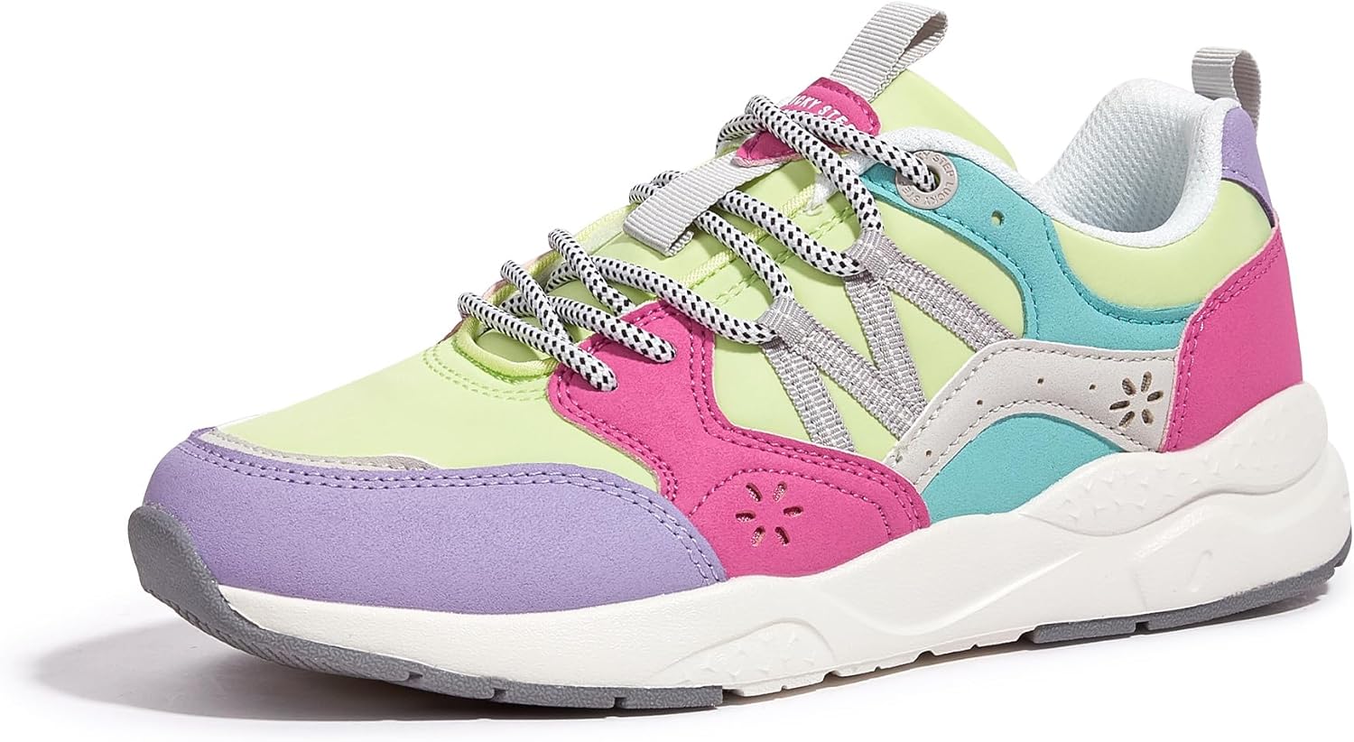 LUCKY STEP Womens Platform Fashion Sneakers Classic Casual Walking Shoes Running Trendy Travel Tennis Colorful Footwear