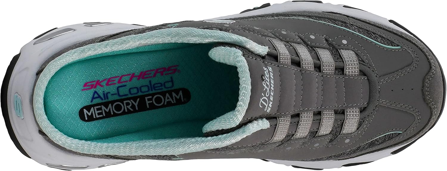 Skechers Sport Womens DLites Slip-On Mule Sneaker