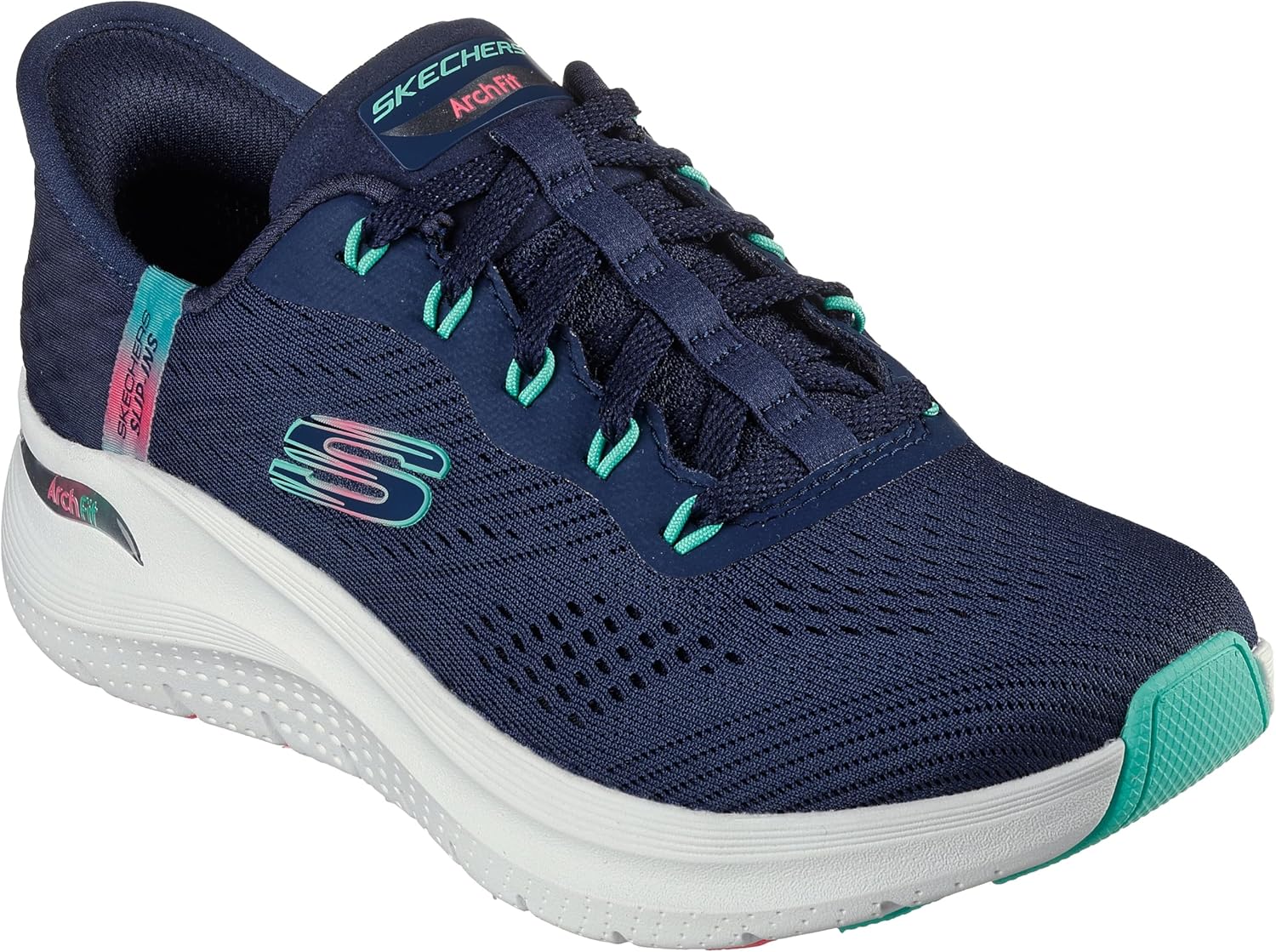Skechers Womens Arch Fit 2.0 Easy Chic Hands Free Slip-ins Sneaker
