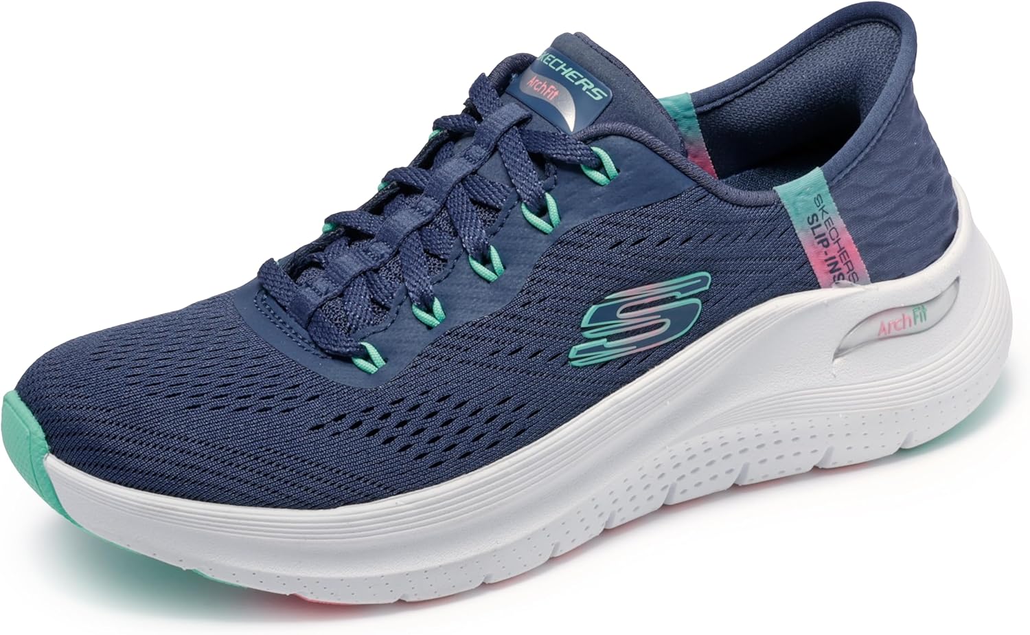 Skechers Womens Arch Fit 2.0 Easy Chic Hands Free Slip-ins Sneaker
