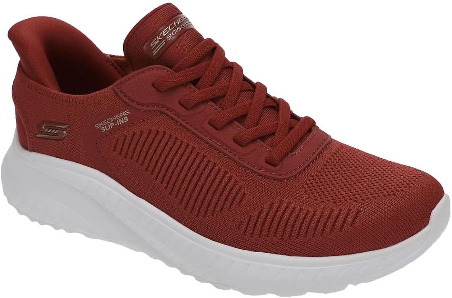Skechers Womens Hands Free Slip-ins Bobs Squad Chaos-Current Muse Sneaker