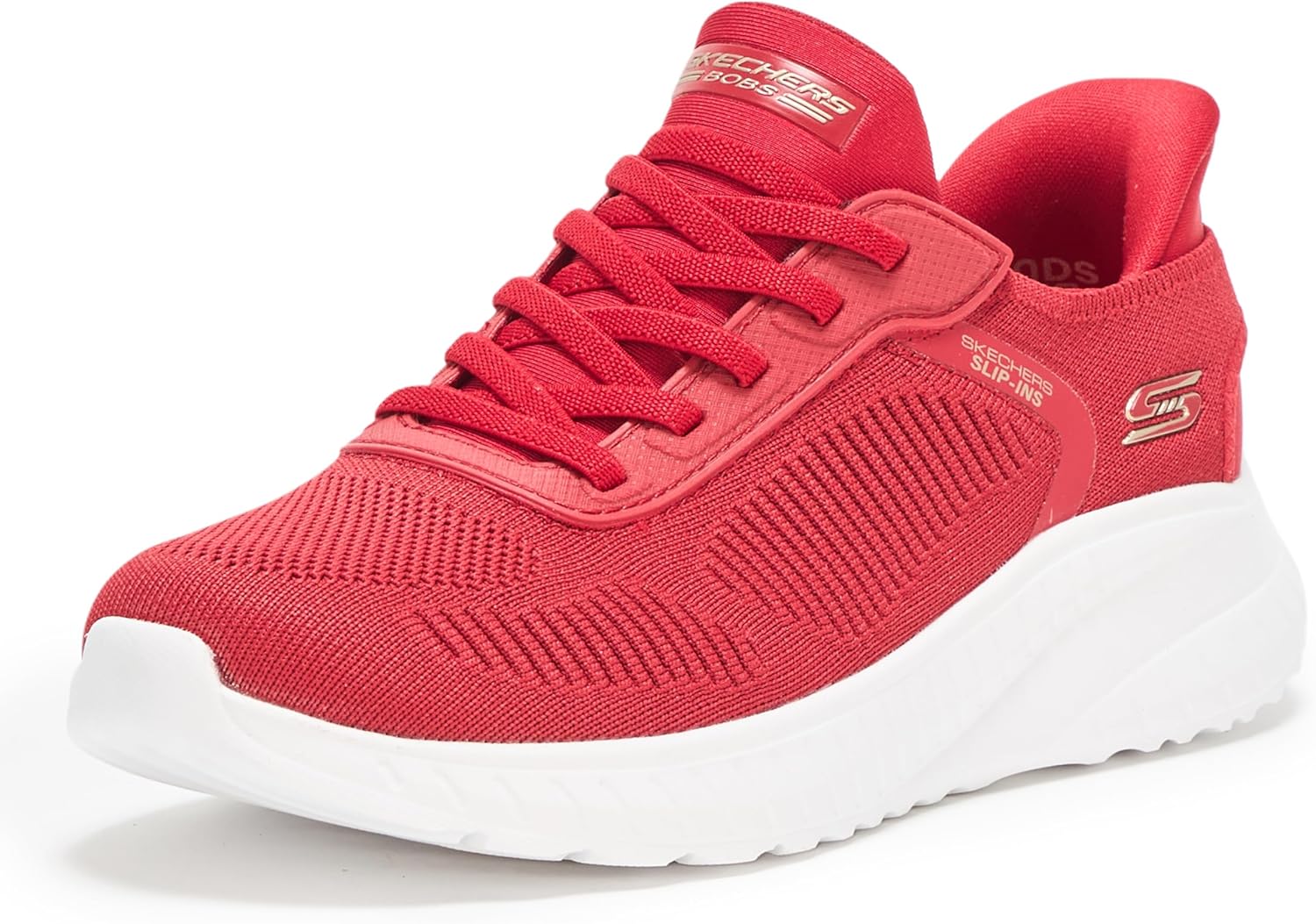 Skechers Womens Hands Free Slip-ins Bobs Squad Chaos-Current Muse Sneaker