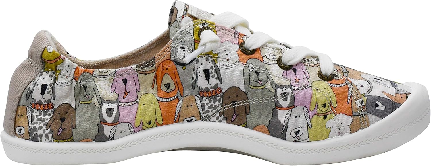 Skechers BOBS Womens Beach Bingo-Dog House Sneakers