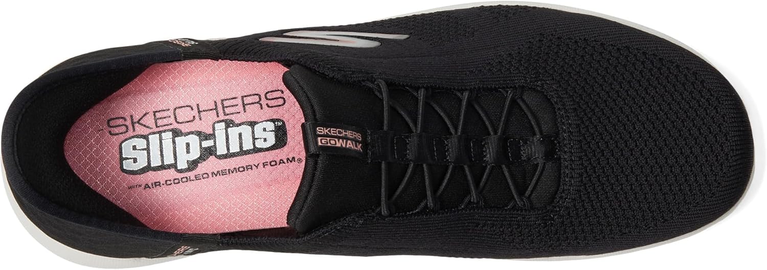 Skechers Womens Go Walk Travel Milan Hands Free Slip-ins Sneaker