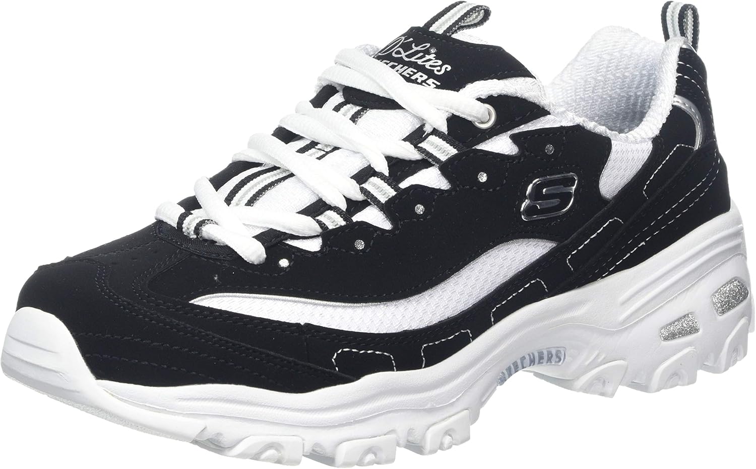 Skechers Womens DLites-Biggest Fan Sneaker