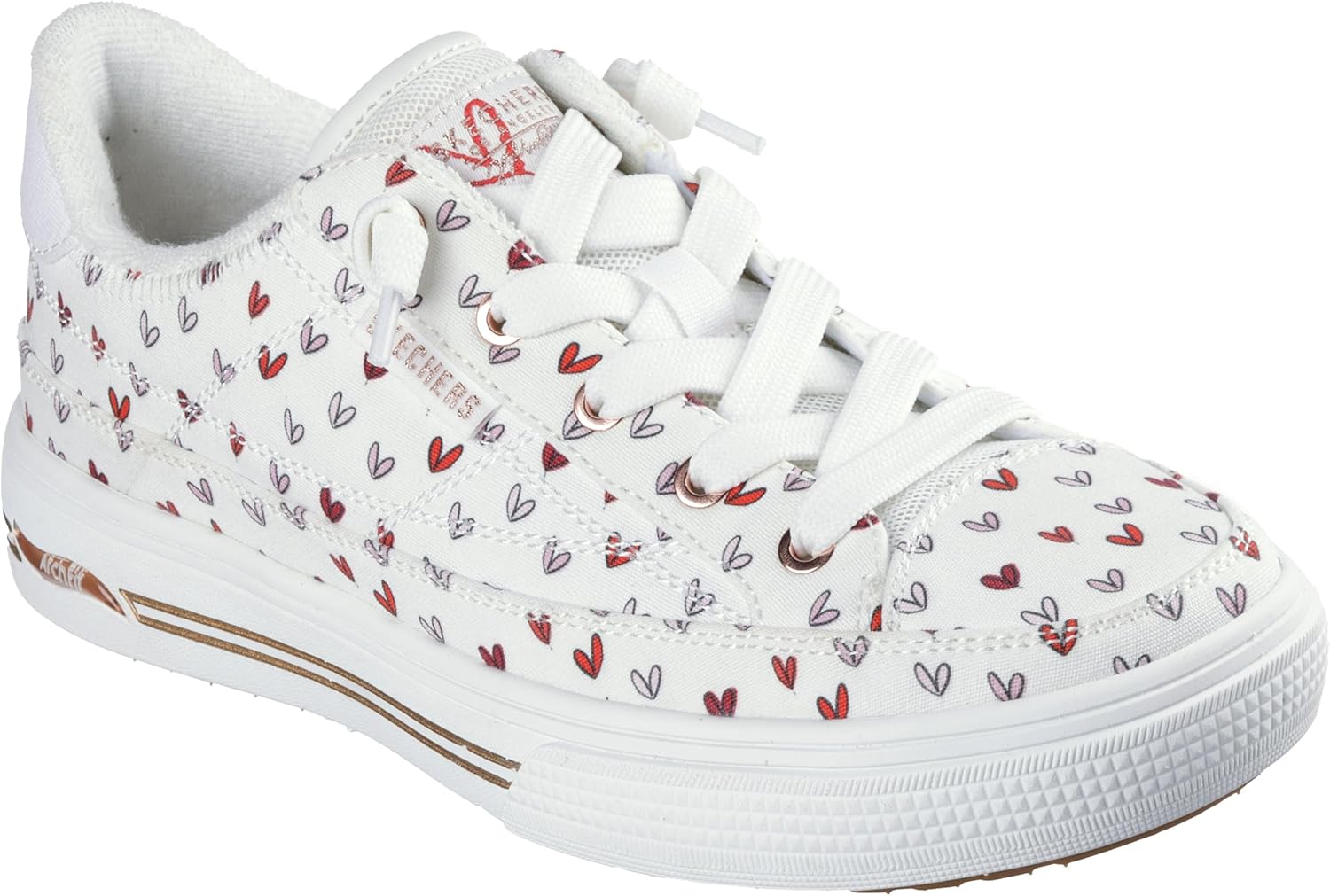 Skechers Womens James Goldcrown: Arch Fit Arcade-Love on Top Sneaker
