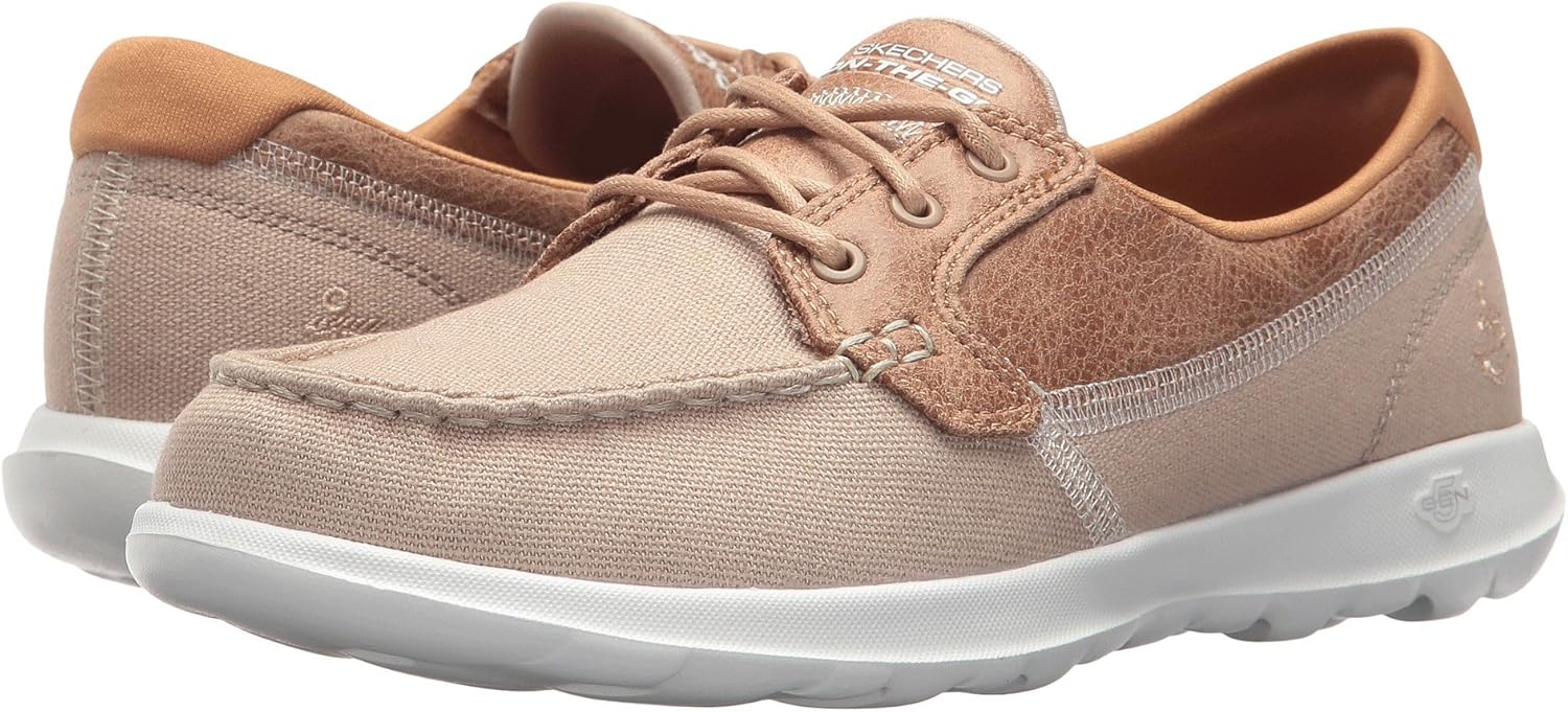 Skechers Womens Performance, Gowalk Lite - Coral Boat Shoe - Wide Width
