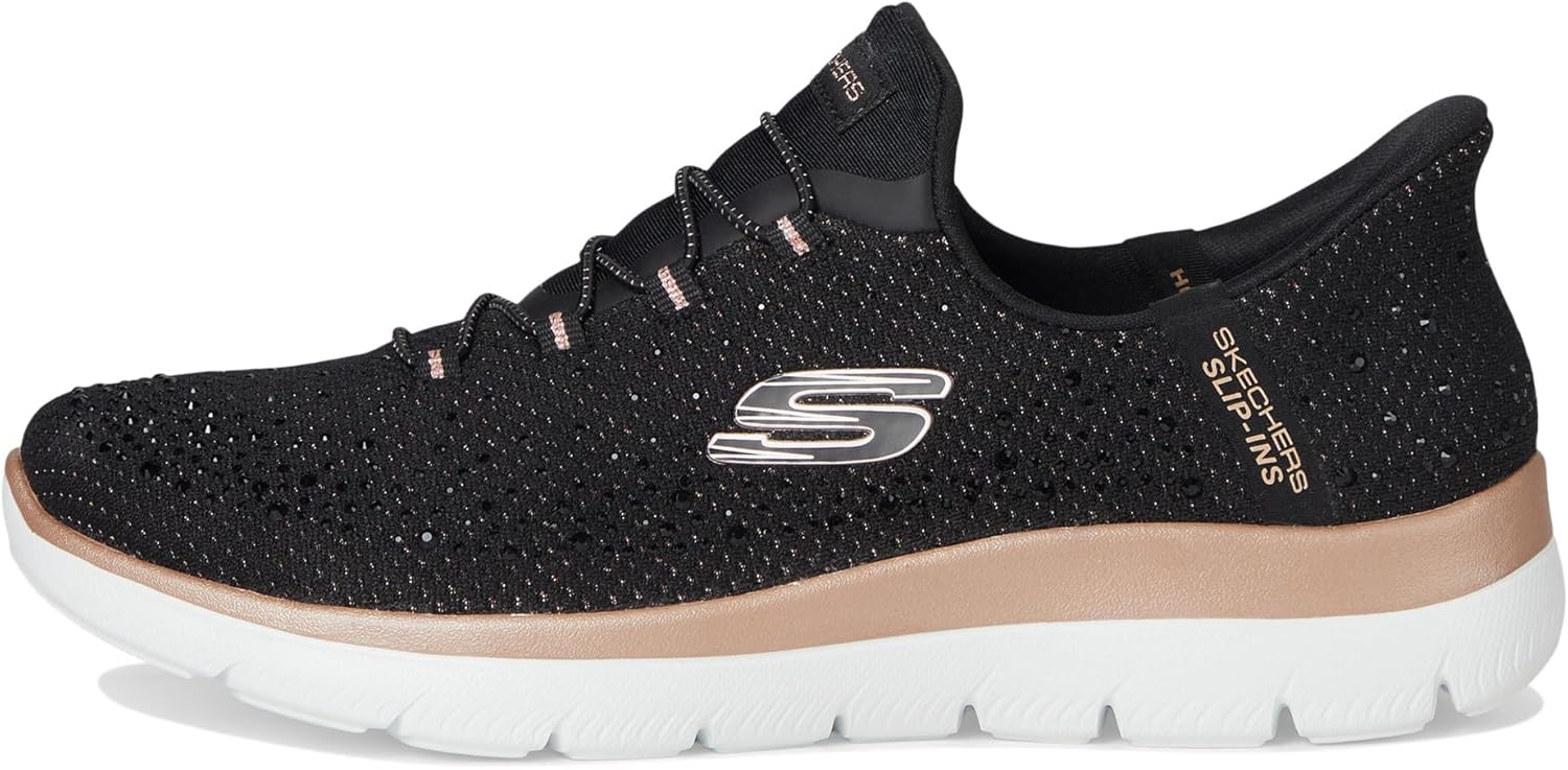 Skechers Womens Summits-Brilliant Shine Hands Free Slip-ins Sneaker