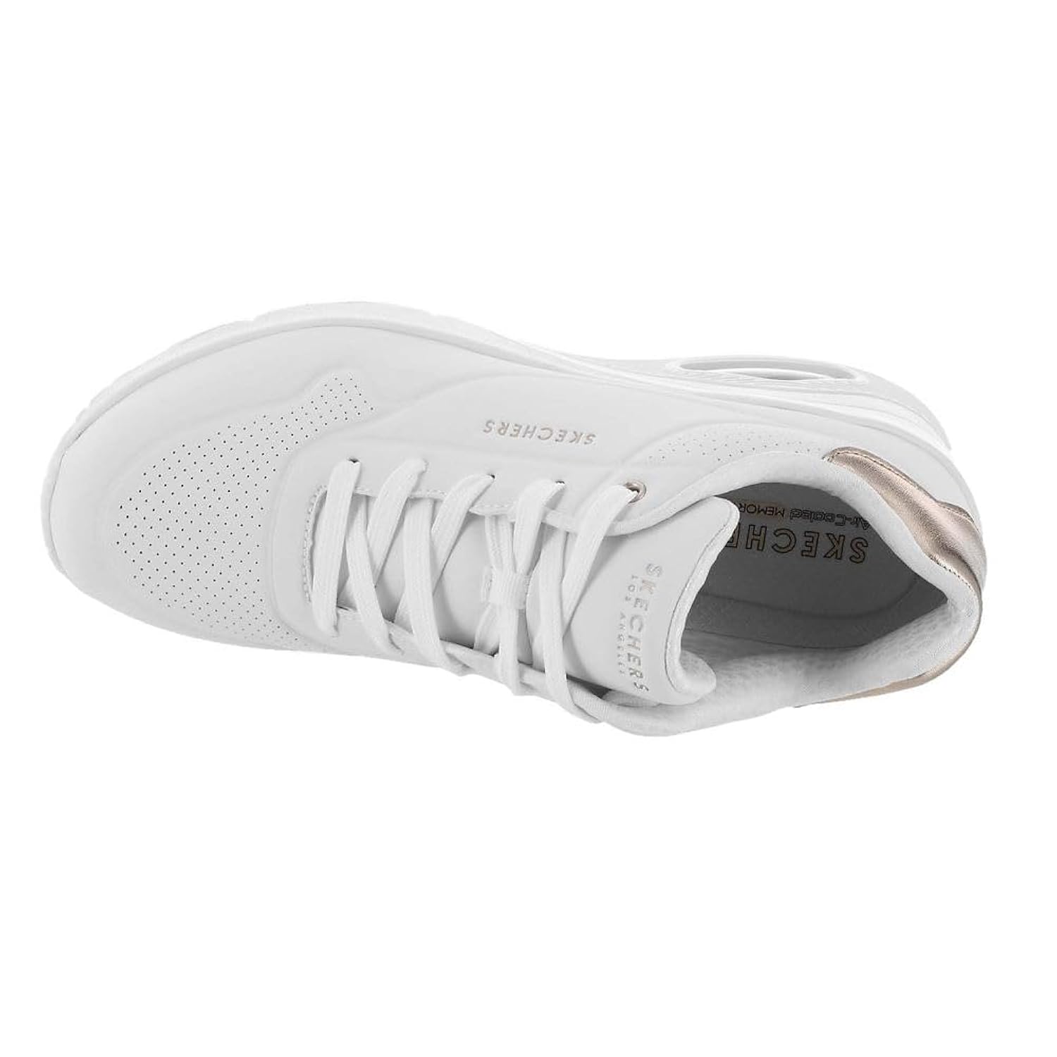Skechers Womens Uno Wedge-Hi Steps Sneaker