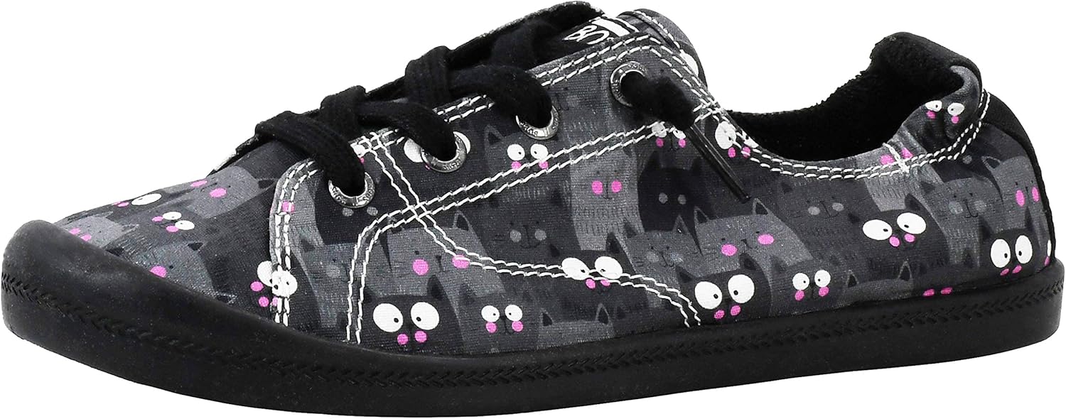 Skechers Womens Beach Bingo-Kitty Concert Sneaker