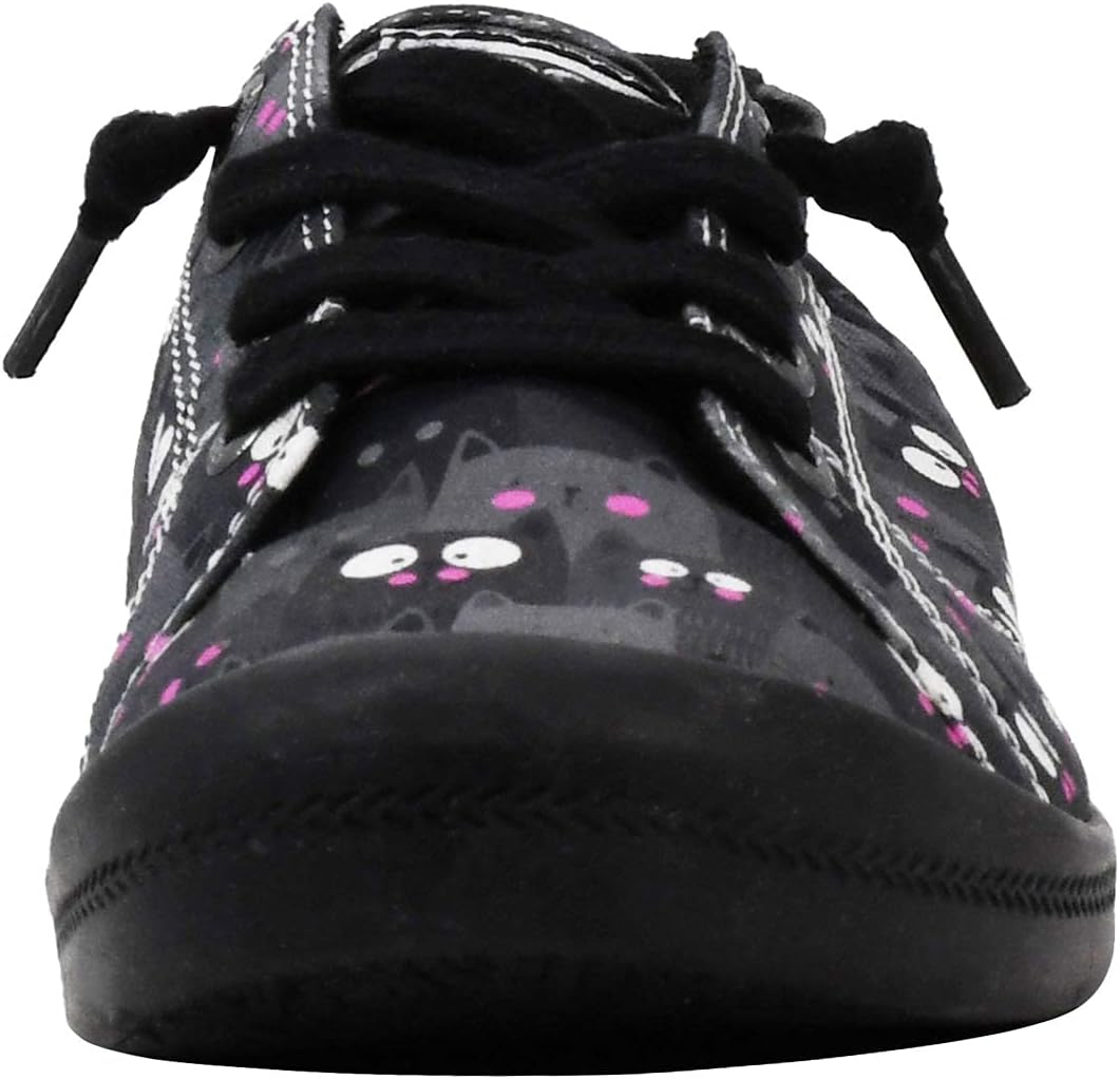 Skechers Womens Beach Bingo-Kitty Concert Sneaker