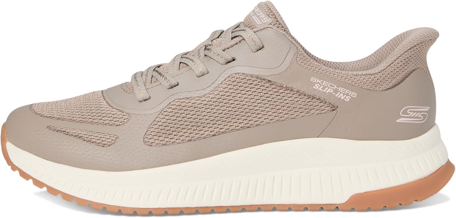 Skechers Womens Hands Free Slip-ins Bobs Squad 4-Staple Look Sneaker